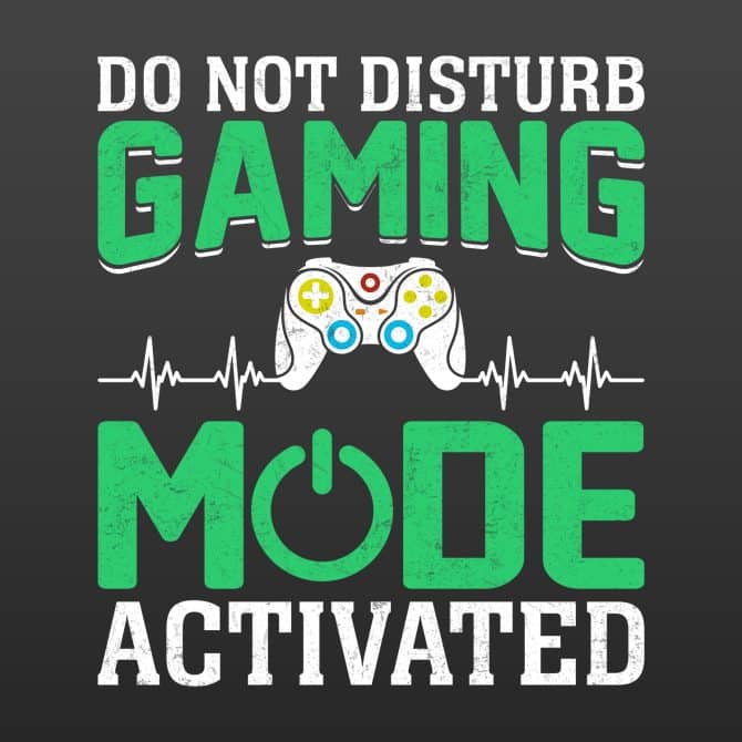 Do not disturb Gaming Mode Activated